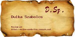 Dulka Szabolcs névjegykártya